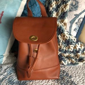 PreOwned Small Backpack Deep Tan